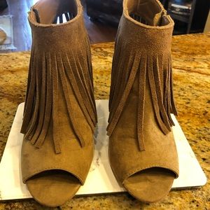 Carlos by Carlos Santana Suede Fringe Bootie